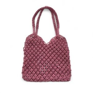 Pink Crochet Bag